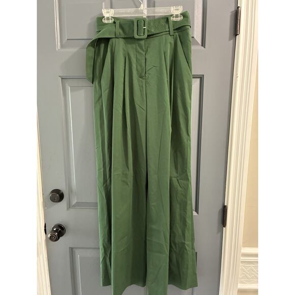 Veronica Beard Maliyah Wide Leg Pant in Forest size 4 - Picture 3 of 13